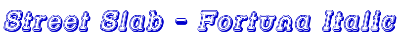 Street Slab - Fortuna Italic шрифт
